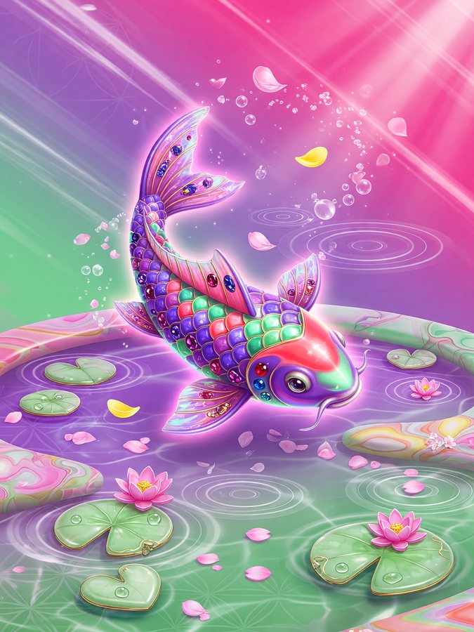 Koi Pond Luck game art